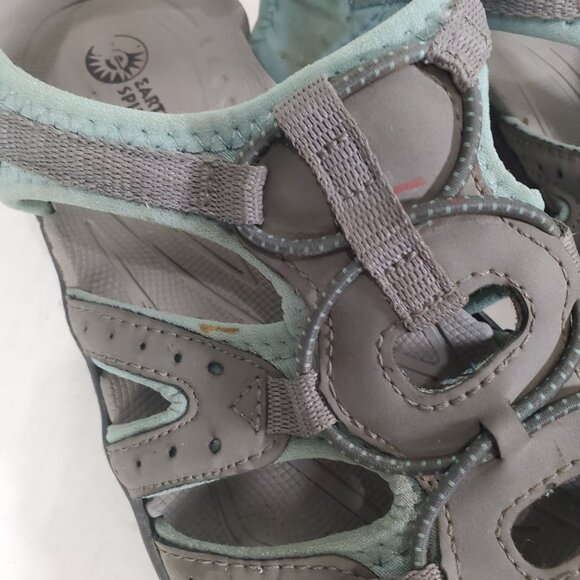 EARTH SPIRIT Womens Sandals Outdoor Waterproof Performance Hook & Loop Gray 10 - Picture 5 of 12